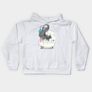 Elephant in the Bath Kids Hoodie